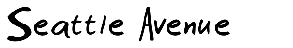 Seattle Avenue font preview